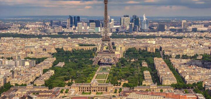 Veduta aerea di Parigi