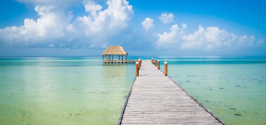 Veduta sul mare dall'isola di Holbox