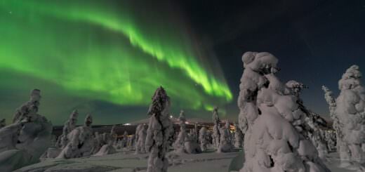 L'aurora boreale in Finlandia