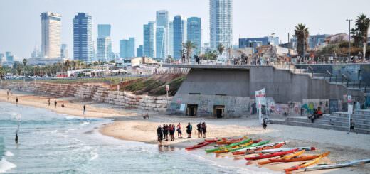 Città e spiaggia di tel Aviv