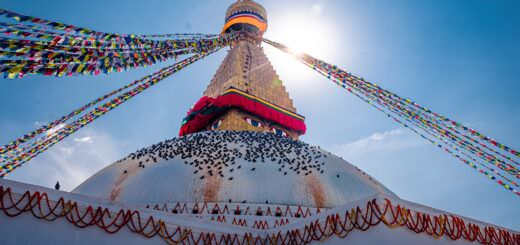 Lo stupa Boudhanath