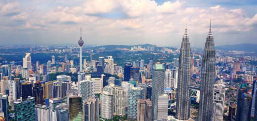 Vista dall'alto di Kuala Lumpur